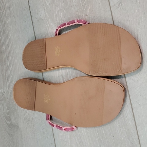 Coconuts By Matisse Women Twinkle Crystal Thong Sandals Flats shoes sz 8 - Picture 8 of 10